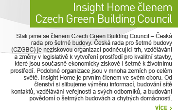 Insight Home lenem Czech Green Building Council